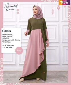 NIBRAS Gamis Dewasa CARINA - Army