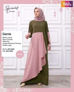 NIBRAS Gamis Dewasa CARINA - Army