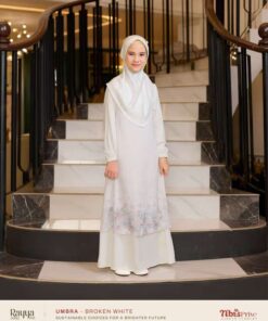 NIBRAS Gamis Anak Umbra Broken White Putih