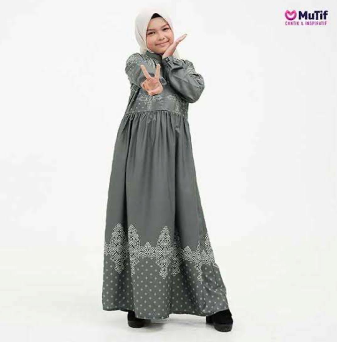 Mutif Gamis Anak Azzura Azzam Green Bay