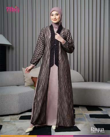 NIBRAS Gamis Dewasa WAFA-Mocha