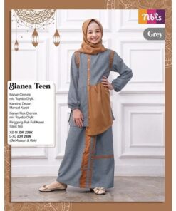 NIBRAS Gamis Remaja Teen  BIANCA - Grey