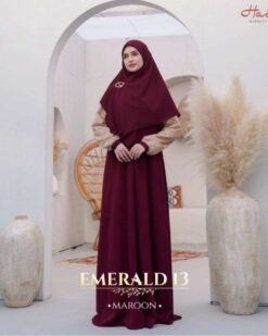 HAITWO Gamis Dewasa EMERALD 013 - Maroon