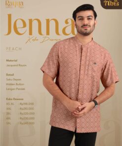 NIBRAS Koko Dewasa Pendek Jenna Peach