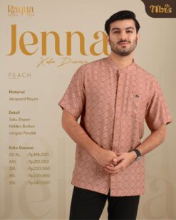 NIBRAS Koko Dewasa Pendek Jenna Peach