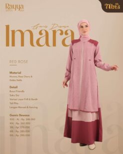 NIBRAS Gamis Dewasa Imara Red Rose