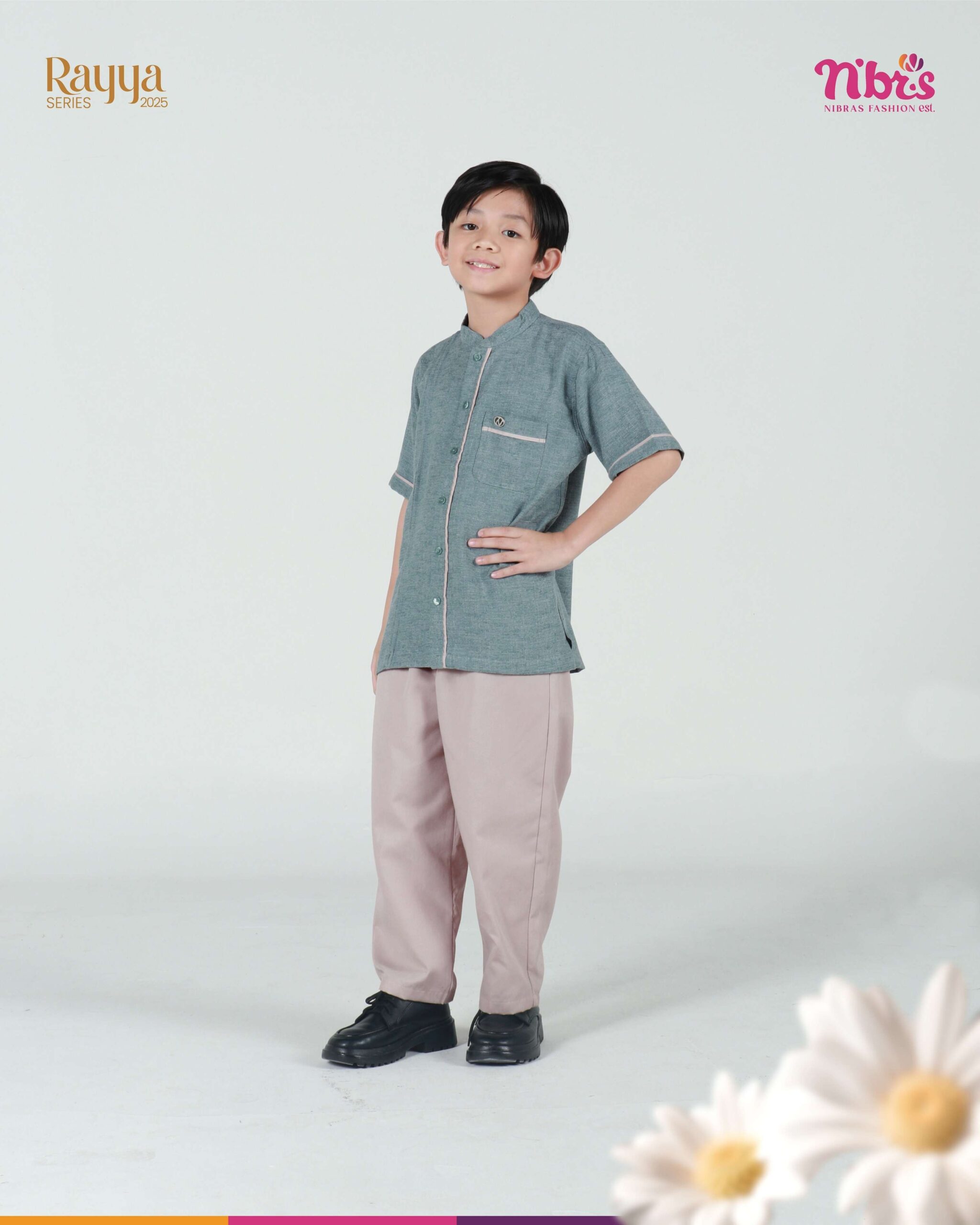NIBRAS Koko Anak KA LPendek Areta PastelGreen