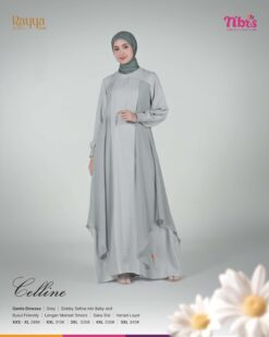 NIBRAS Gamis Dewasa Celline Grey
