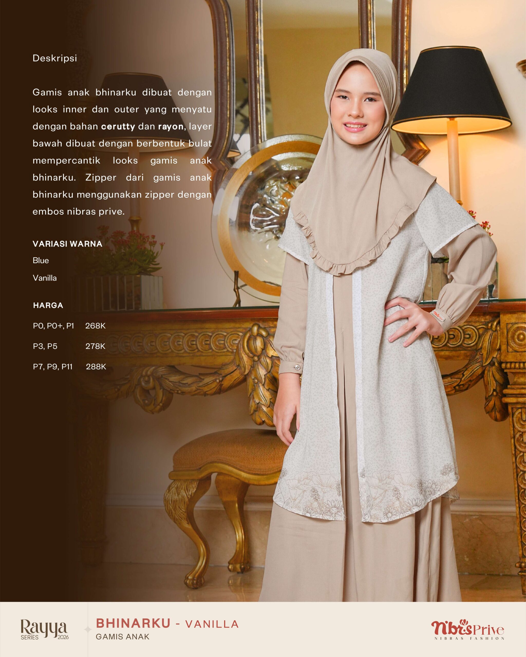 BHINARKU GAMIS ANAK - VANILLA
