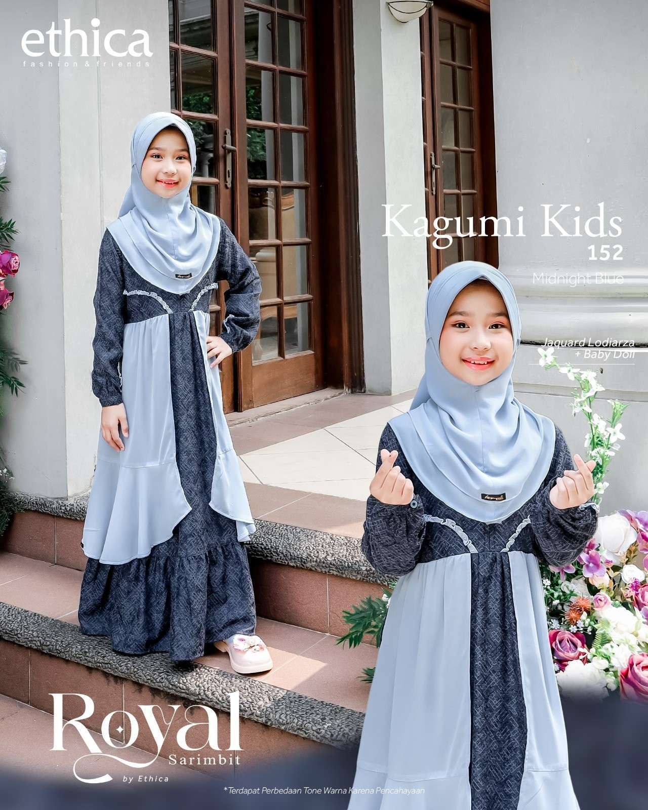 ETHICA Gamis Anak KAGUMI KIDS 152 Midnight Blue