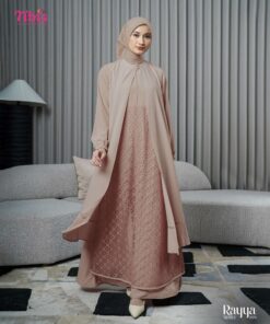 NIBRAS Gamis Dewasa Puspa Cream