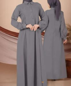 NIBRAS Gamis Dewasa NB B197 - Grey