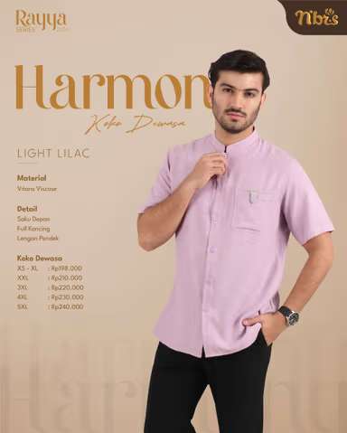 NIBRAS Koko Dewasa HARMONY - Light Lilac