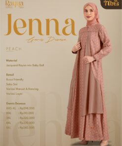 NIBRAS Gamis Dewasa Jenna Peach