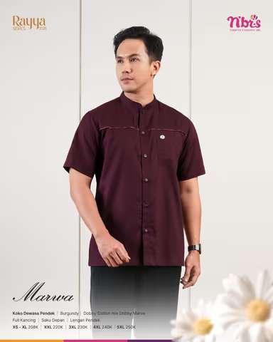 NIBRAS Koko Dewasa Marwa - Burgundy