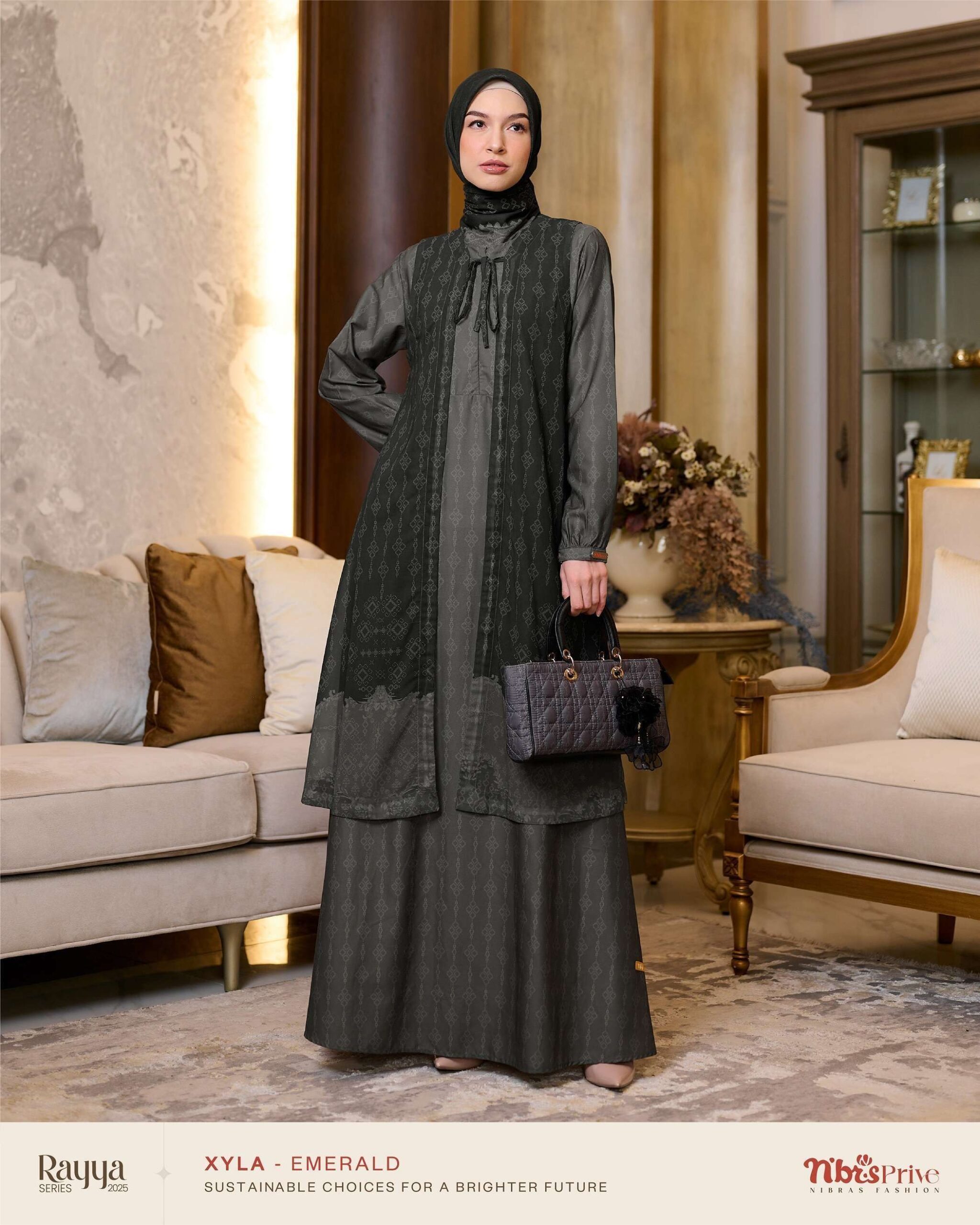 NIBRAS Gamis Dewasa Xyla Emerald