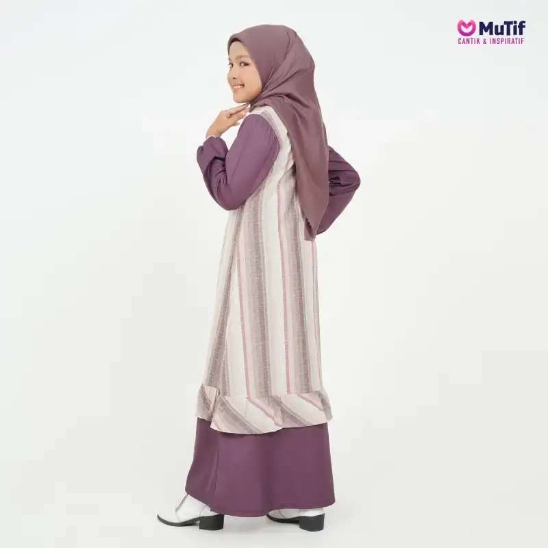 MUTIF Gamis Anak Kaleeina Zikri Beige