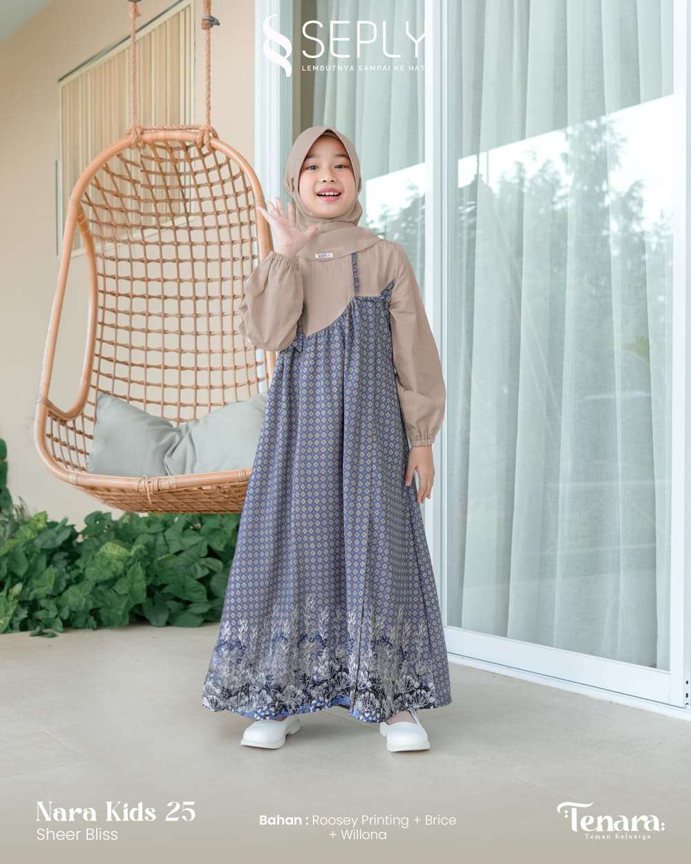 SEPLY Gamis Anak Tenara 25 Sheer Bliss
