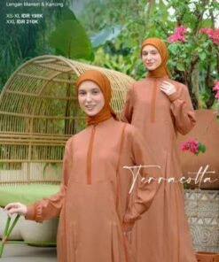 NIBRAS Gamis Dewasa NB B139 - Terracotta