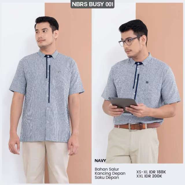 NIBRAS koko Dewasa NBRS BUSY 001 - Navy