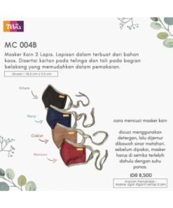 Masker Nibras MC004B Coklat