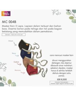 Masker Nibras MC004B Coklat