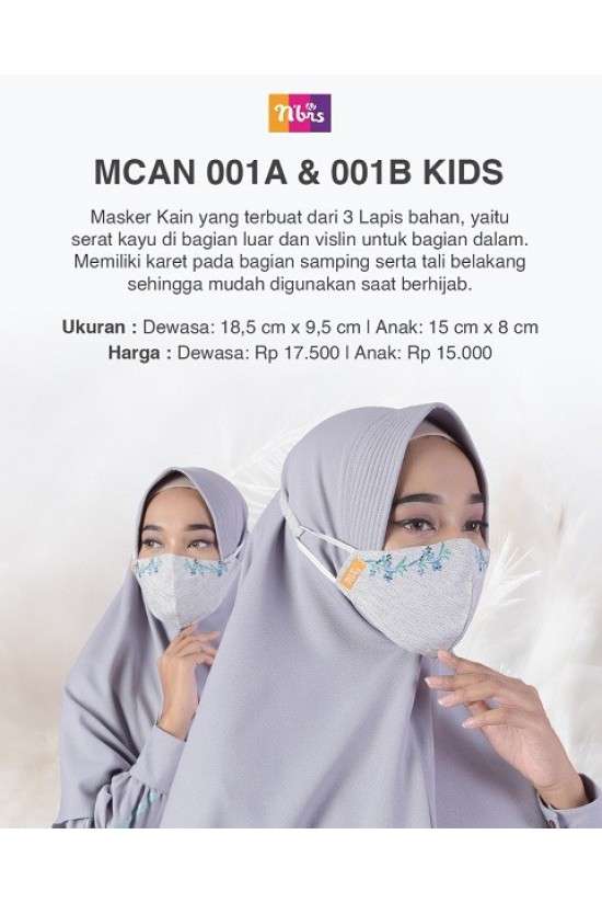 NIBRAS MASKER MCAN 001B Kids